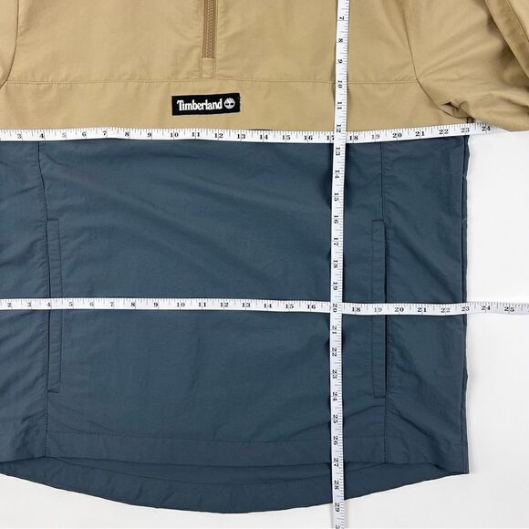 TIMBERLAND Men's Half-Zip Colorblocked Water-Resistant Windbreaker Jacket - Picture 10 of 10